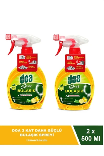 Doa Sprey Bulaşık Deterjanı 500 Ml x 2 Adet ürün görseli
