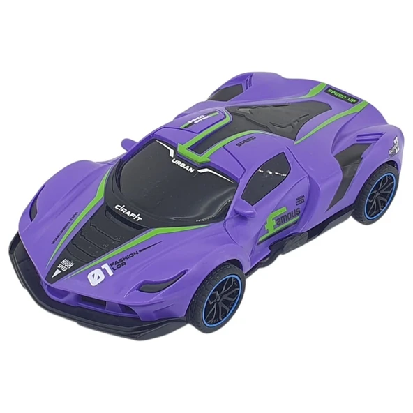 Sürtmeli Drift Arabalar 15 cm - D400-52 - Mor ürün görseli