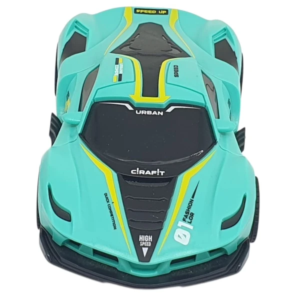 Sürtmeli Drift Arabalar 15 cm - D400-52 - Turkuaz - Resim 4