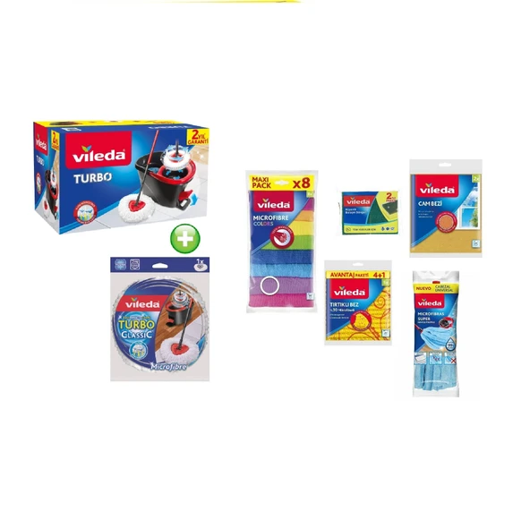 Vileda Turbo Temizlik Setli Temizlik Paketi ürün görseli 1