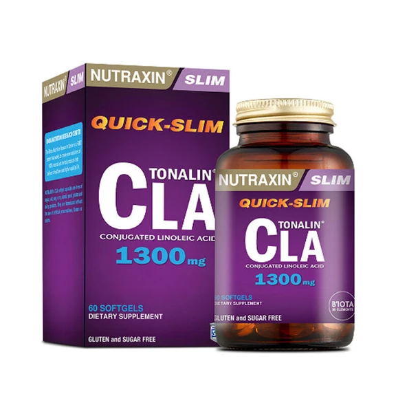 Nutraxin Quick Slim Tonalin CLA 1300mg 60Kapsül ürün görseli