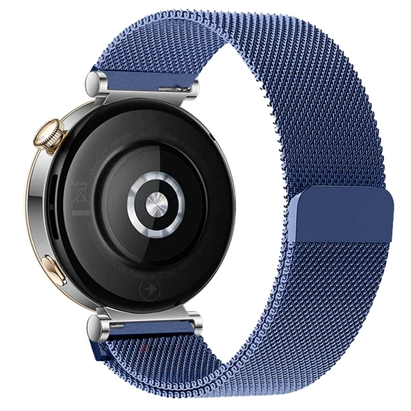 Huawei Watch GT6 41mm Uyumlu Manyetik Milanese Loop Metal Kordon   Lacivert - 2