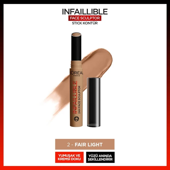 L'Oréal Paris Infaillible Face Sculpter Stick Kontür - Fair Light - 10
