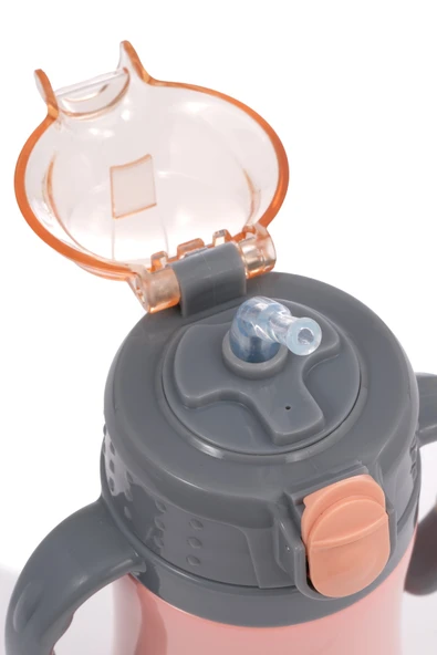 Çocuk Termosu - 280 ml | Sızdırmaz Çift Cidarlı, Vakum Yalıtımlı | Paslanmaz Çelik Pipetli Termos - Resim 7