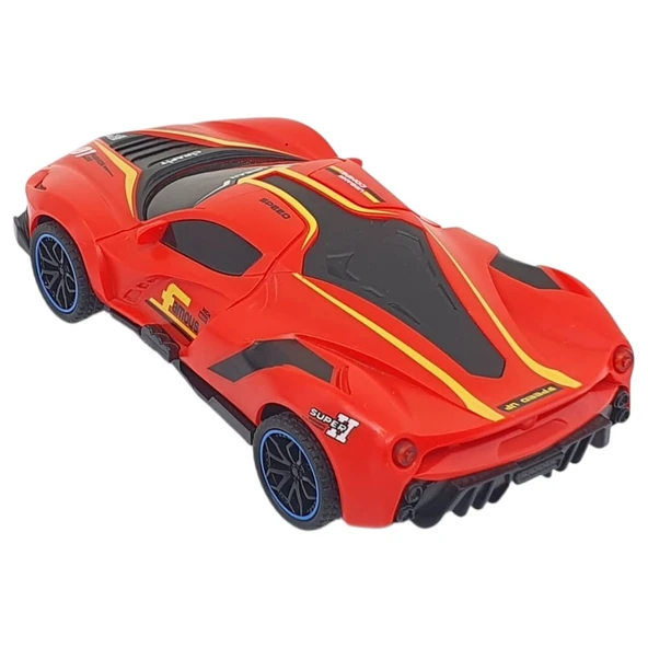 Sürtmeli Drift Arabalar 15 cm - D400-52 - Kırmızı - Resim 2