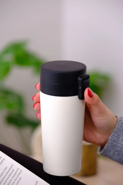 Termos Mug - 380ml, 6 Saat Sıcak & 12 Saat Soğuk Tutma, SUS304 Çelik, BPA Free ürün görseli
