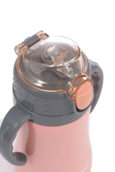 Çocuk Termosu - 280 ml | Sızdırmaz Çift Cidarlı, Vakum Yalıtımlı | Paslanmaz Çelik Pipetli Termos - Resim 6