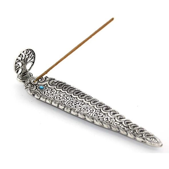 Metal Kayık Hayat Ağacı Tasarımı Tütsülük ürün görseli