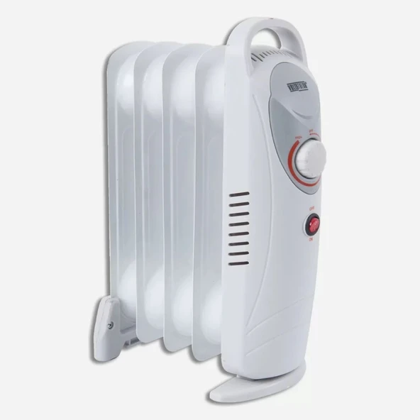 Mini 600 W 5 Dilim Elektrikli Termostatlı Radyatör Beyaz ürün görseli