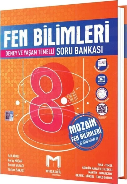 Mozaik Yayınları 8. Sınıf Fen Bilimleri Soru Bankası ürün görseli