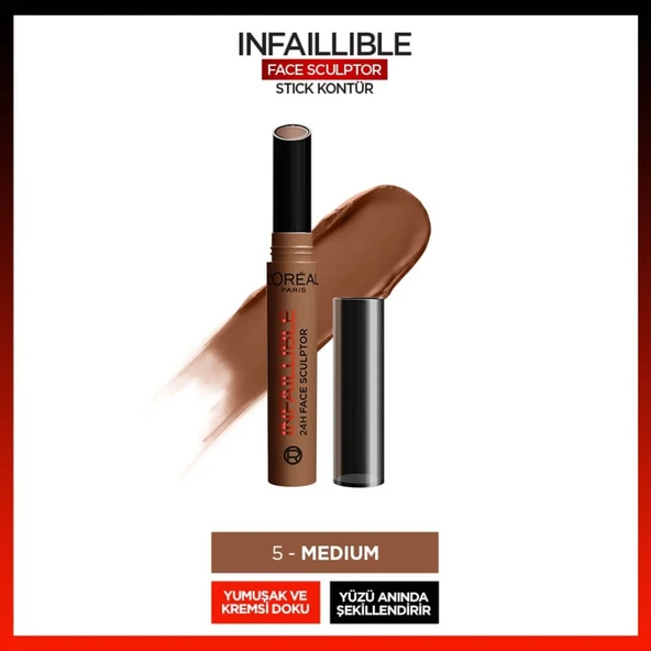 L'Oréal Paris Infaillible Face Sculpter Stick Kontür - Medium ürün görseli 1