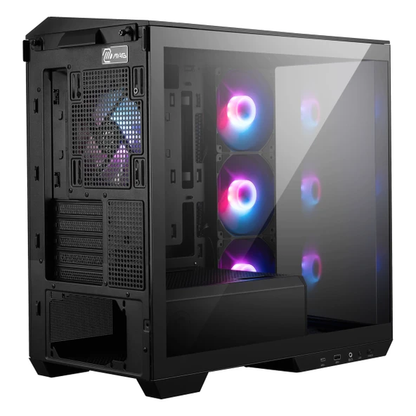 MSI MAG Pano M100R PZ USB 3.2 ARGB mATX Micro Tower Siyah Kasa - Resim 8