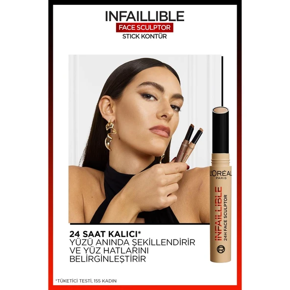 L'Oréal Paris Infaillible Face Sculpter Stick Kontür - Fair Light - 5