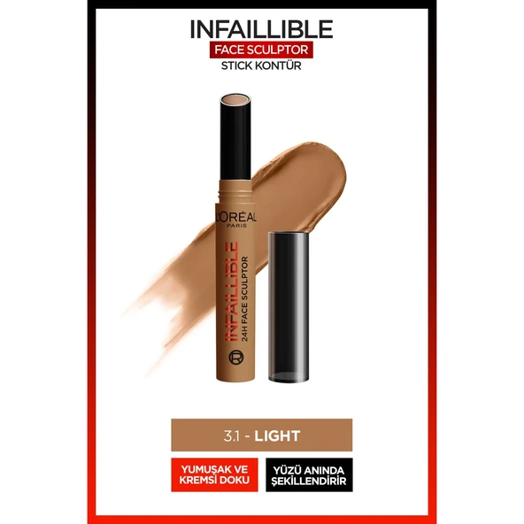 L'Oréal Paris Infaillible Face Sculpter Stick Kontür - Light ürün görseli 1