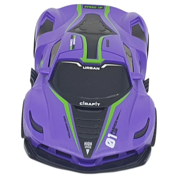 Sürtmeli Drift Arabalar 15 cm - D400-52 - Mor - Resim 4