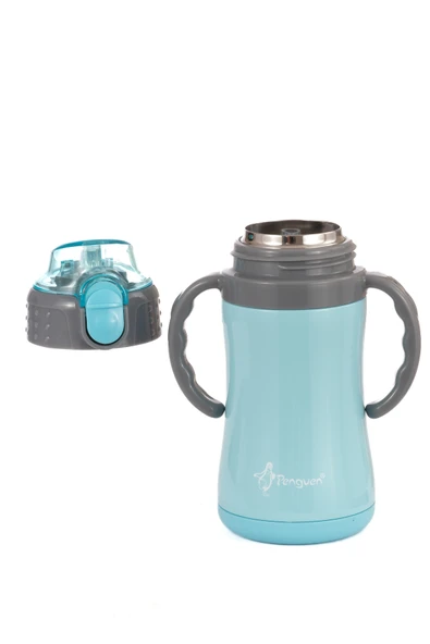 Çocuk Termosu - 280 ml | Sızdırmaz Çift Cidarlı, Vakum Yalıtımlı | Paslanmaz Çelik Pipetli Termos - Resim 5