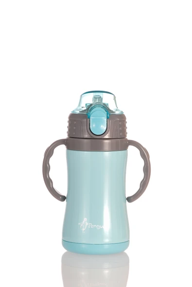 Çocuk Termosu - 280 ml | Sızdırmaz Çift Cidarlı, Vakum Yalıtımlı | Paslanmaz Çelik Pipetli Termos ürün görseli