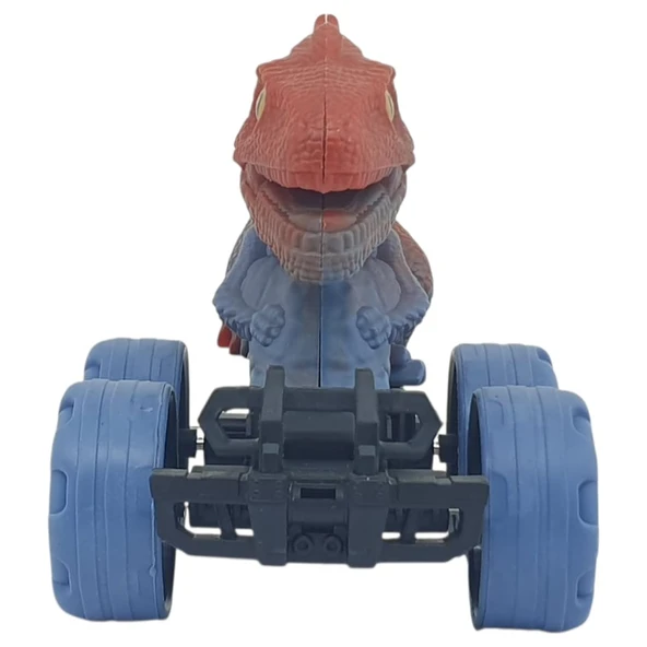 Sürtmeli Dinazor Arabalar 12 cm - H-20 - Parasaurolophus - Mavi - 4