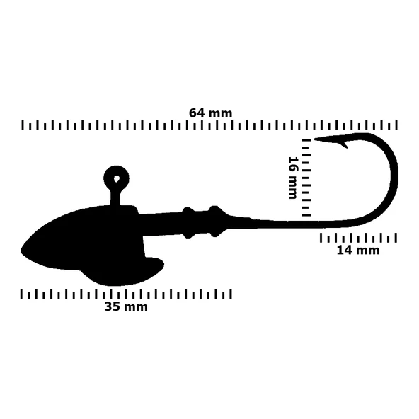 Fishika 2509 #3/0 15gr Fish Jig Head - Resim 2