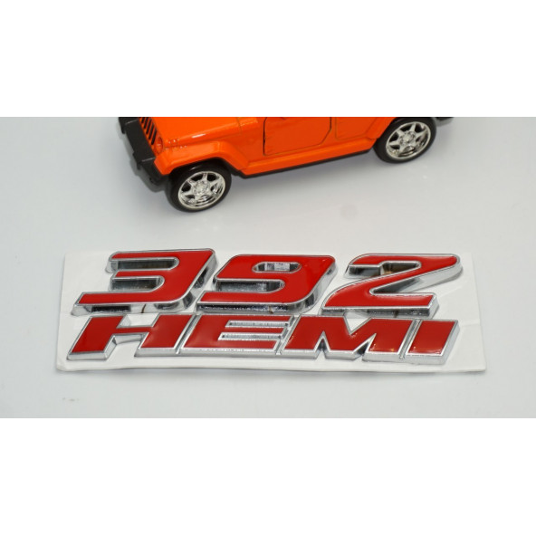 Dodge Challenger Charger 6.4L 392 HEMI Bagaj Krom Metal Yazı Amblem Arma - 3