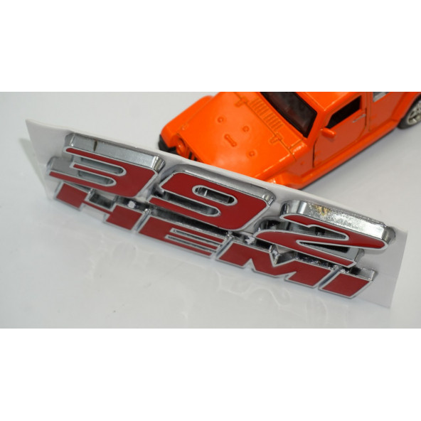 Dodge Challenger Charger 6.4L 392 HEMI Bagaj Krom Metal Yazı Amblem Arma - 6