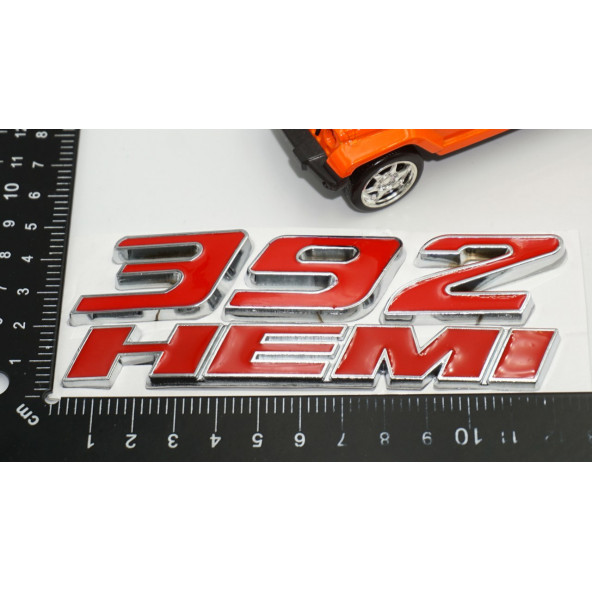 Dodge Challenger Charger 6.4L 392 HEMI Bagaj Krom Metal Yazı Amblem Arma - 7