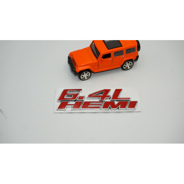 Dodge Challenger Charger 6.4L HEMI Bagaj Krom Metal Yazı Amblem Arma - 2