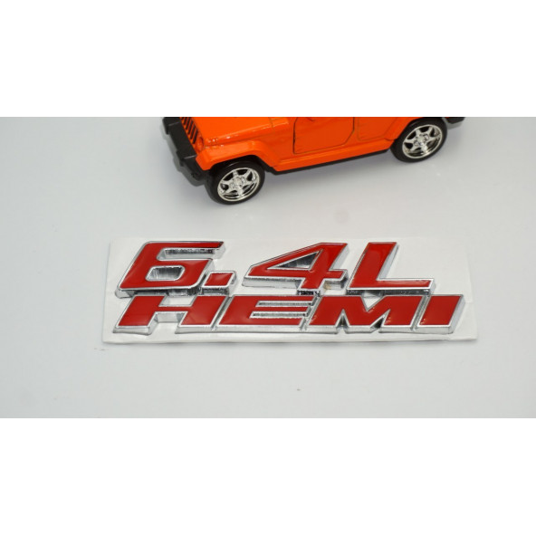 Dodge Challenger Charger 6.4L HEMI Bagaj Krom Metal Yazı Amblem Arma - 3