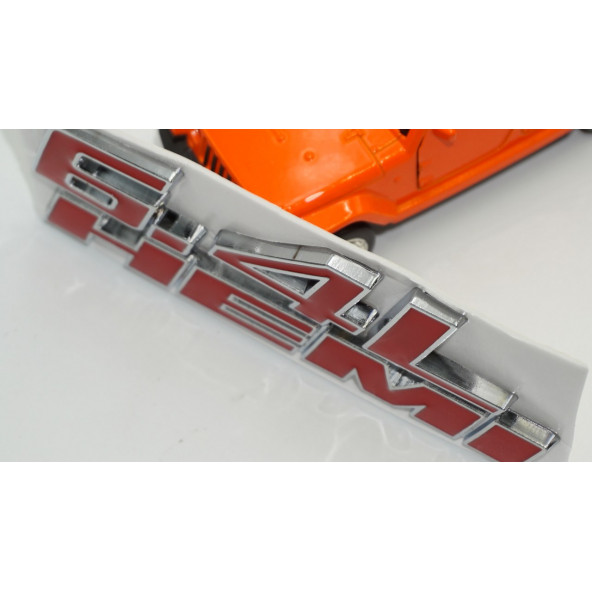Dodge Challenger Charger 6.4L HEMI Bagaj Krom Metal Yazı Amblem Arma - 6