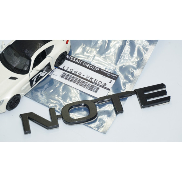 DK Tuning Nissan Note Siyah ABS 3M 3D Bagaj Yazı Logo Arma - 5