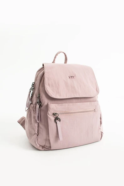 Yumuşak Dokulu Ultra Hafif, Esnek ve Su Geçirmez Polyamid Kumaş Sırt Çantası Lacivert Model: (571-13-14B) - Resim 4