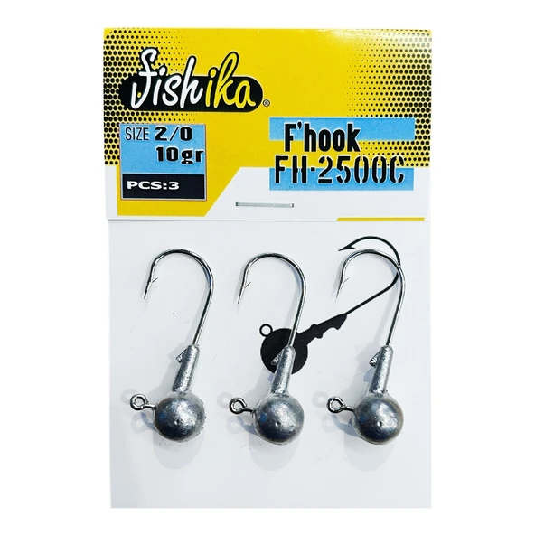Fishika 2500 #2/0 10gr Jig Head ürün görseli