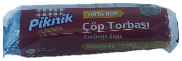 PİKNİK ÇÖP TORBASI ORTA BOY 55X60 15 Lİ - 2