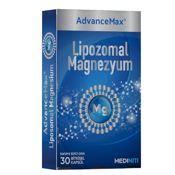 Mediniti AdvanceMax Lipozomal Magnezyum 30 Bitkisel Kapsül ürün görseli