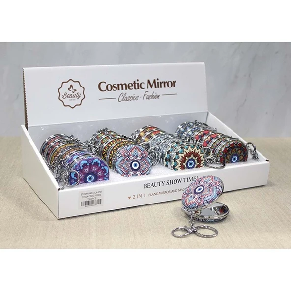 Taşlı El Aynası Anahtarlık - Resim 2