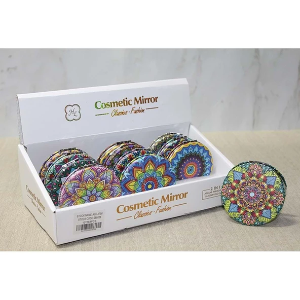 Taşlı El Aynası Yuvarlak İnce ürün görseli 1