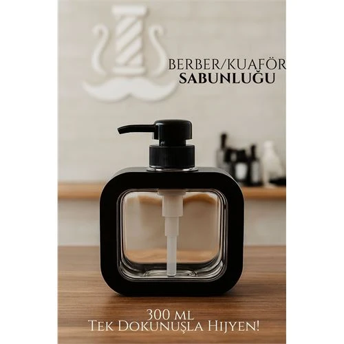 Modacar Berber Sabunluğu – Modern Pompalı Dispenser | Sıvı Sabun, Şampuan, Losyon İçin 300 ml - 1