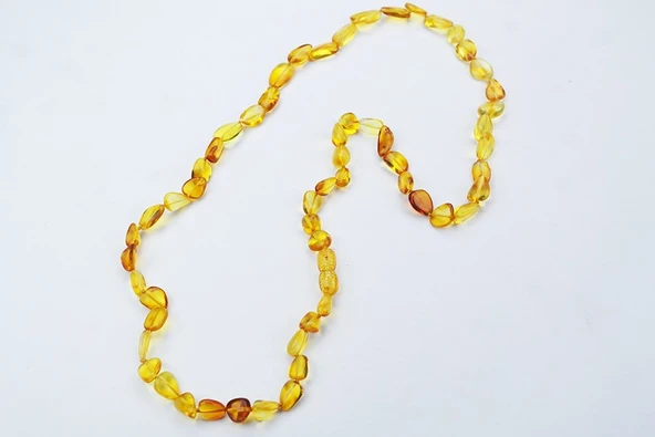 Doğanın Armağanı Doğal Kesim Damla Kehribar Yetişkin Kolye - 4