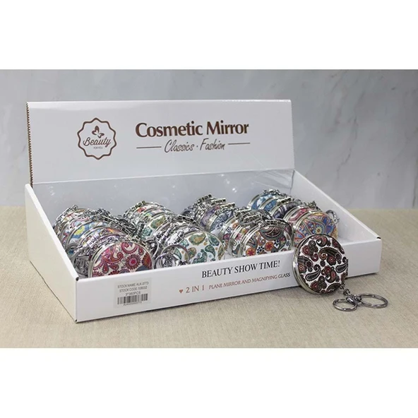 BlackCraft Taşlı El Aynası Anahtarlık (BC-3C52A0) ürün görseli 1