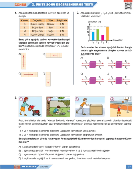 Süper Combo Fen Bilimleri 6. Sınıf Soru Bankası - 7