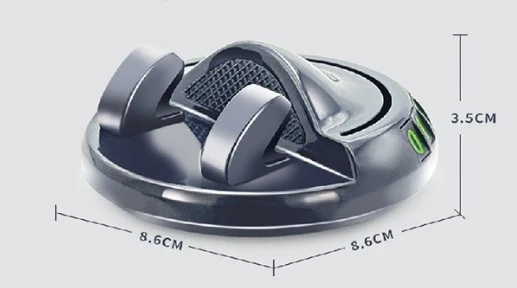 360° Dönebilen Yapışkanlı Numaratörlü Araç Telefon Tutucu - Resim 3
