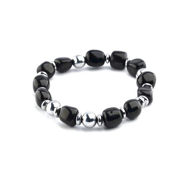 Hematit ve Oltu Taşı Bileklik - Resim 2
