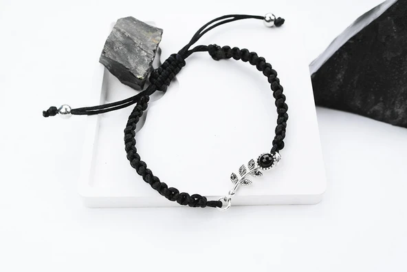 LALEZAR OLTU TAŞI GÜMÜŞ ÇERÇEVE  AYARLANABİLİR  BİLEKLİK - 3