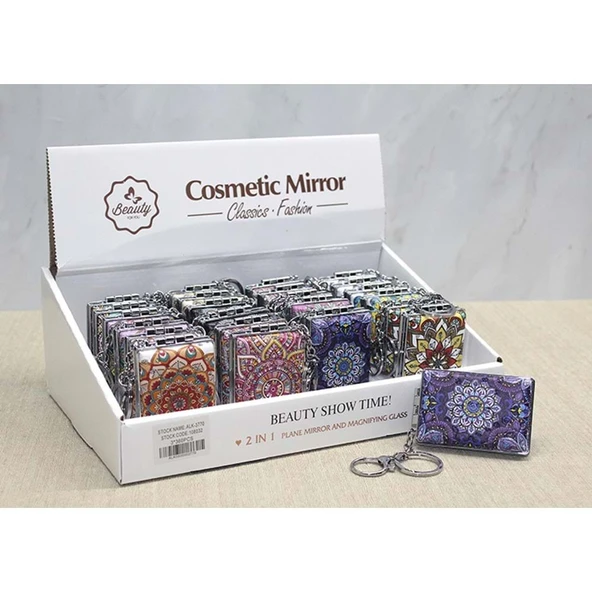 BlackCraft Taşlı El Aynası Anahtarlık (BC-3C52A0) ürün görseli 1