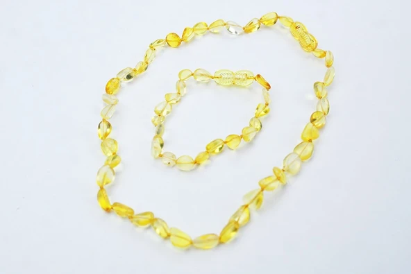 Bal Gözesi Damla Kehribar Bebek Diş Seti