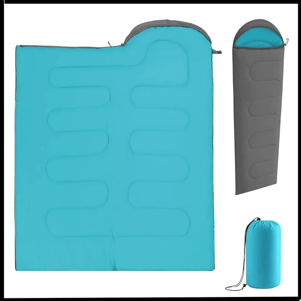 Uyguna-Yakala Gri - 5°C Konfor Kamp Uyku Tulumu -TLM.073 ürün görseli