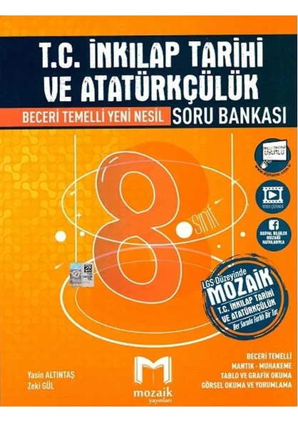 Mozaik Yayınları 8. Sınıf LGS T.C. İnkılap Tarihi ve Atatürkçülük Soru Bankası ürün görseli