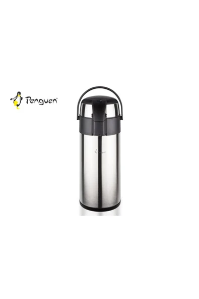 Paslanmaz Çelik Kapaklı Pompalı 5 Lt Inox Termos Png-1250a ürün görseli