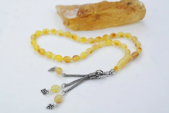 Arpa Model Damla Kehribar Tespih