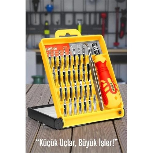 Modacar 32 Parça Hassas Tornavida Seti – Manyetik Uçlu | Elektronik, Saat, Telefon Tamiri İçin - 1